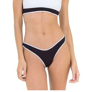Maaji Black Tulip Splendid High Leg Bikini Bottom